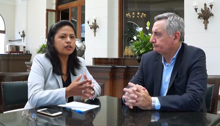 Diálogo con Edith Mendoza, presidenta del Parlamento Andino