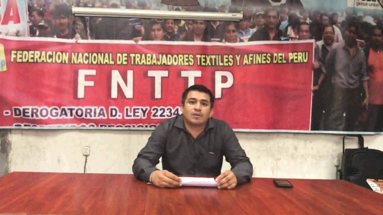 La Federación Nacional de Trabajadores Textiles llama a jornada nacional de lucha.