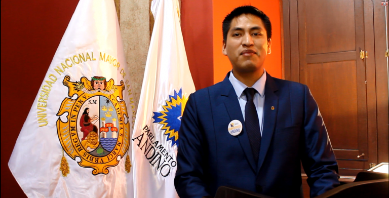 Presidente del Parlamento Andino Universitario de la UNMSM