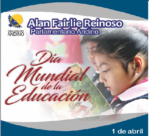 Parlamentario andino Alan Fairlie saluda el Día Mundial de la Educación