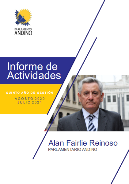 Informe de gestión ante el Parlamento Andino (Agosto 2020 – Julio 2021)