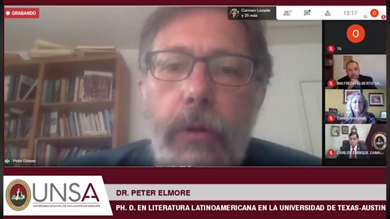 Dr. Peter Elmore, comenta la presentación del libro “Hacia una ...